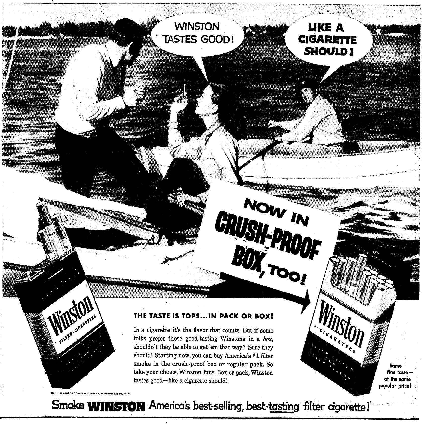 September 23, 1957: Winston Tastes Good Like a Cigarette Should