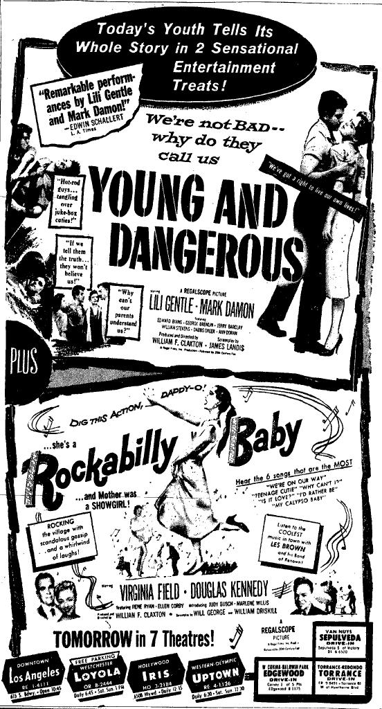 October 16, 1957: Ads for Rockabilly