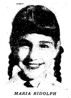 December 6, 1957: Maria Ridulph. 