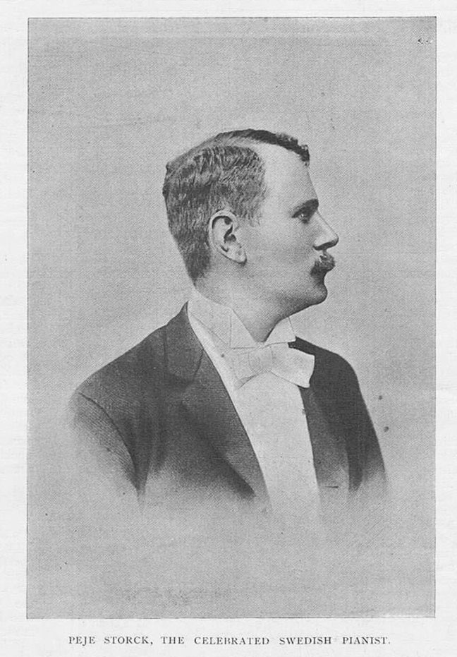 Portrait of Peje Storck, pianist