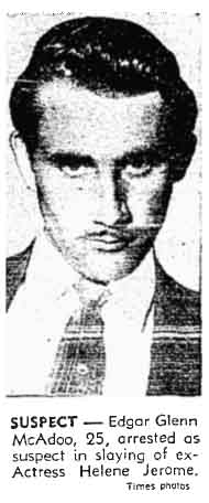 August 31, 1948: Edgar McAdoo, a young man in a tie and mustache