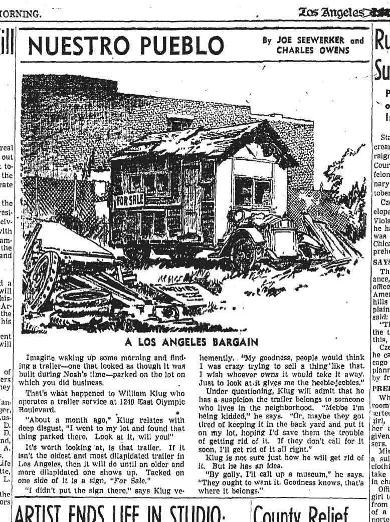 October 12, 1938: Nuetro Pueblo, a house on wheels