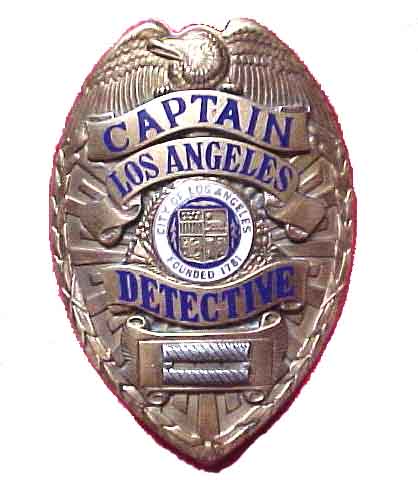 Old style LAPD badge