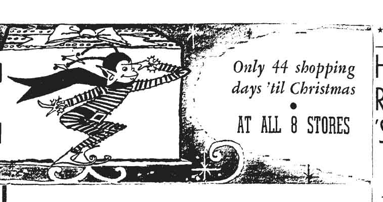 November 3, 1958: Only 44 shopping days until Christmas!