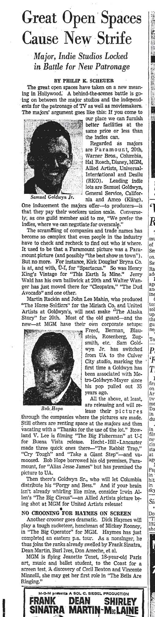 January 21, 1959: Philip Scheuer column