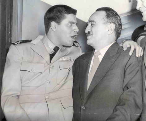 January 13, 1959: Mikoyan meets Jerry Lewis on a sound stage.