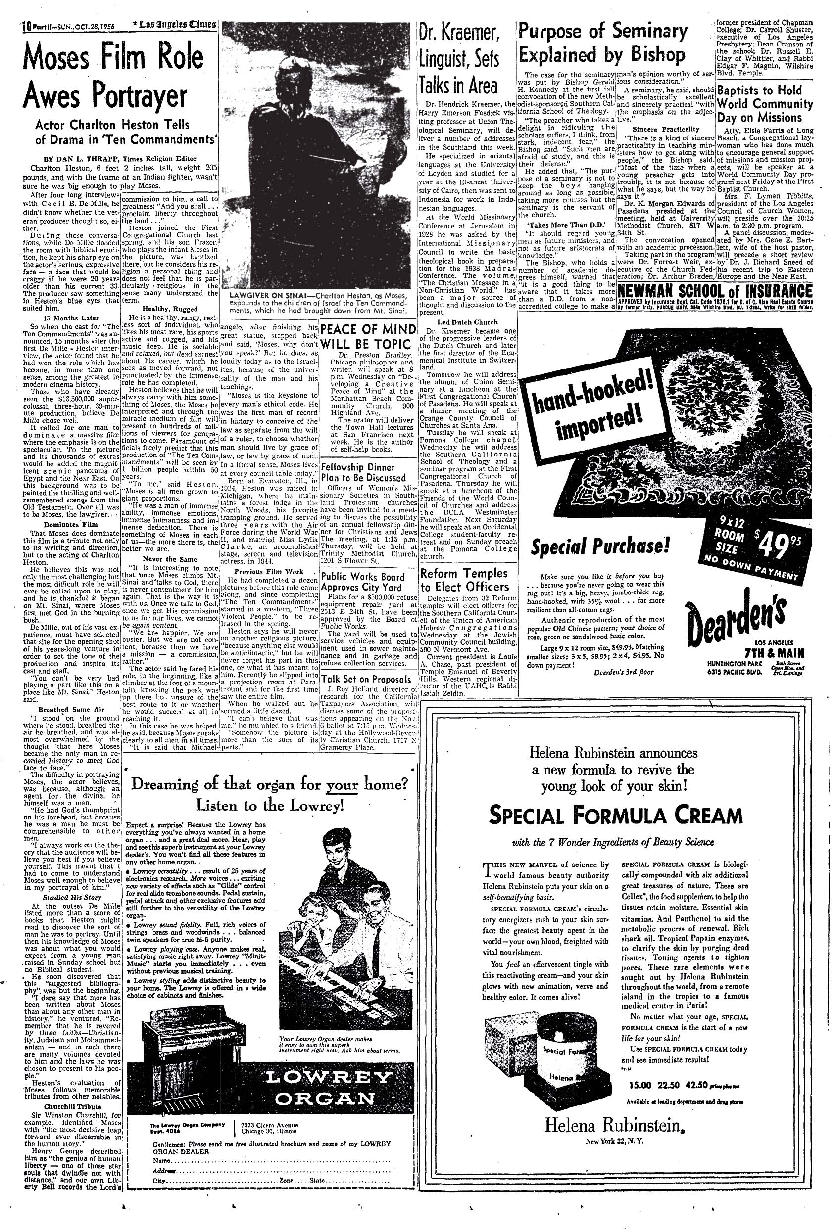 October 28, 1956: Ten Commandments