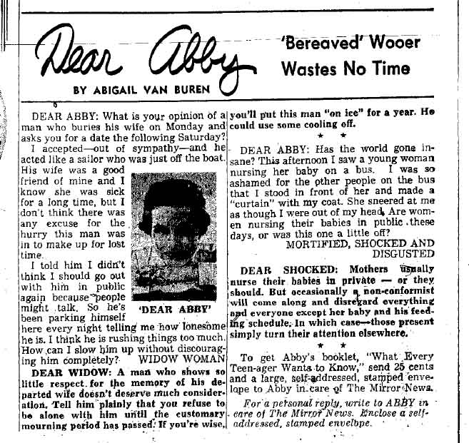 August 12, 1959: Dear Abby