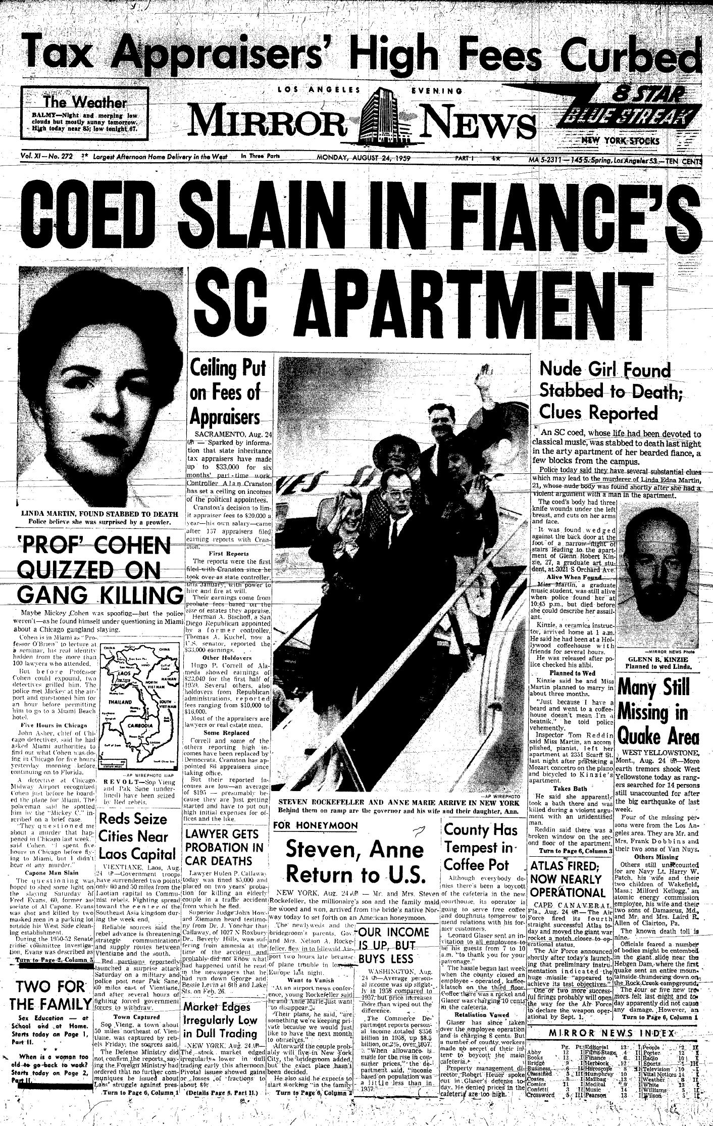 August 24, 1959; Mirror Cover