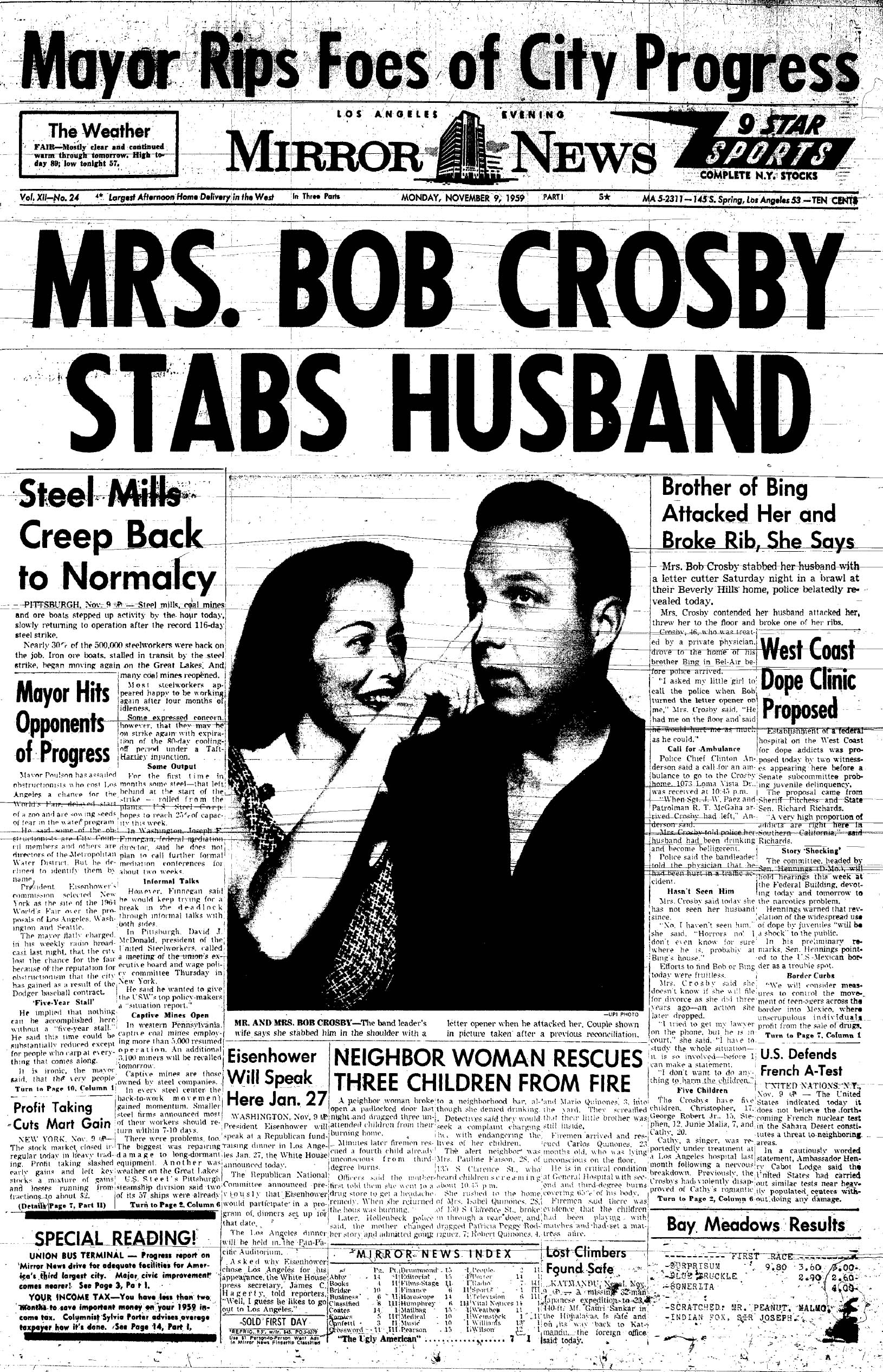 November 9, 1959: Mirror Cover