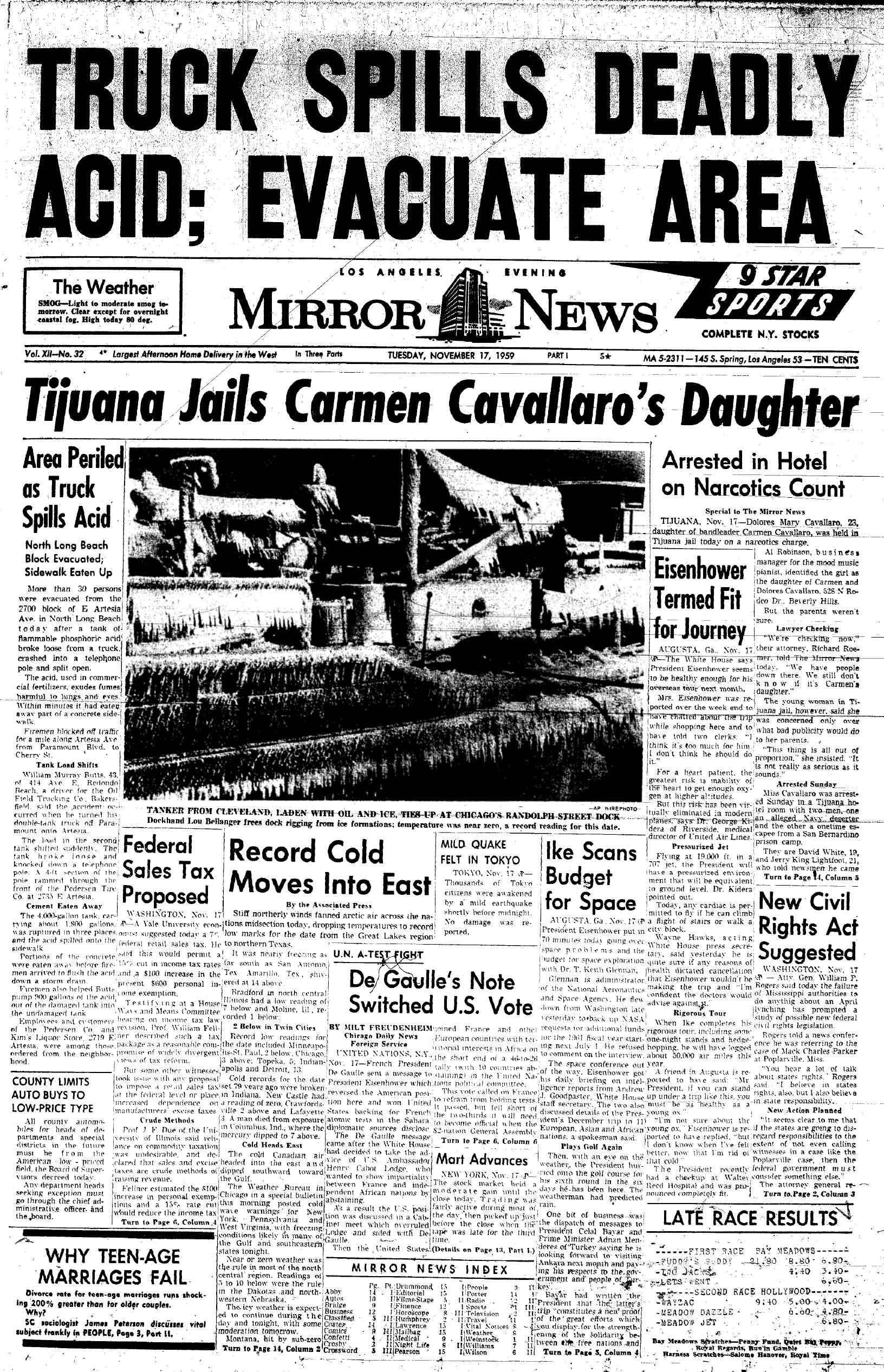 November 17, 1959: Mirror Cover