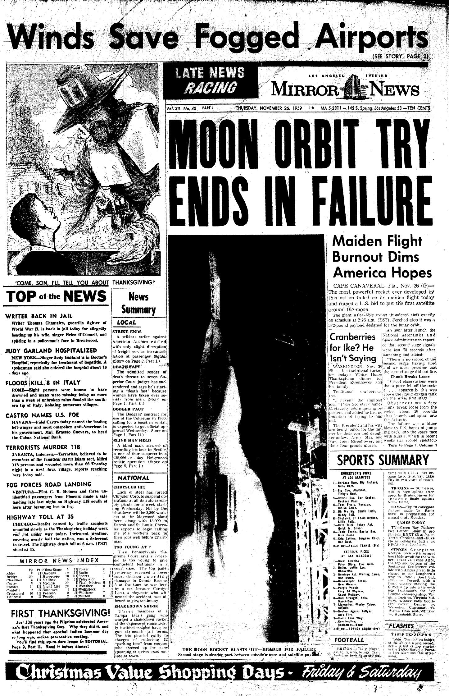 November 26, 1959: Mirror Cover