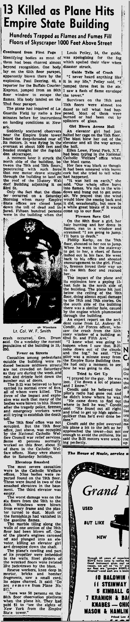 July 29, 1945: Skyscraper Explodes