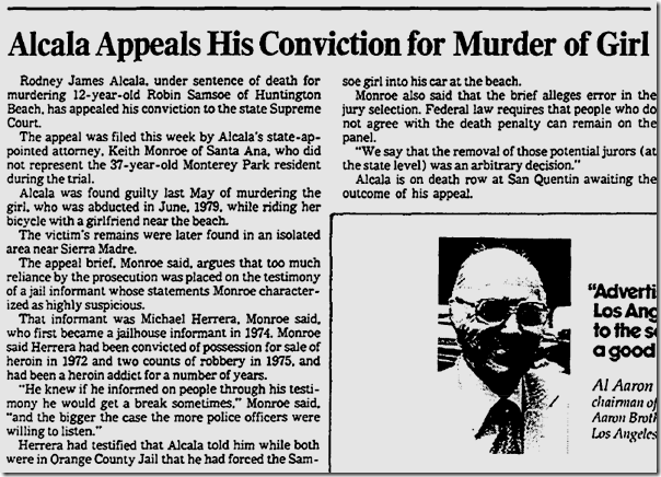 Feb. 14, 1981, Rodney James Alcala