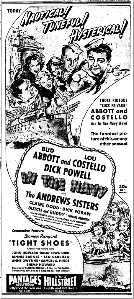 June 13, 1941, Abbott and Costello June 13, 1941, Abbott and Costello