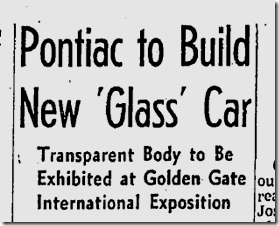 April 28, 1940, Glass Car 