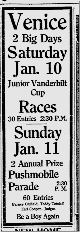 Jan. 10, 1914, Auto Races 