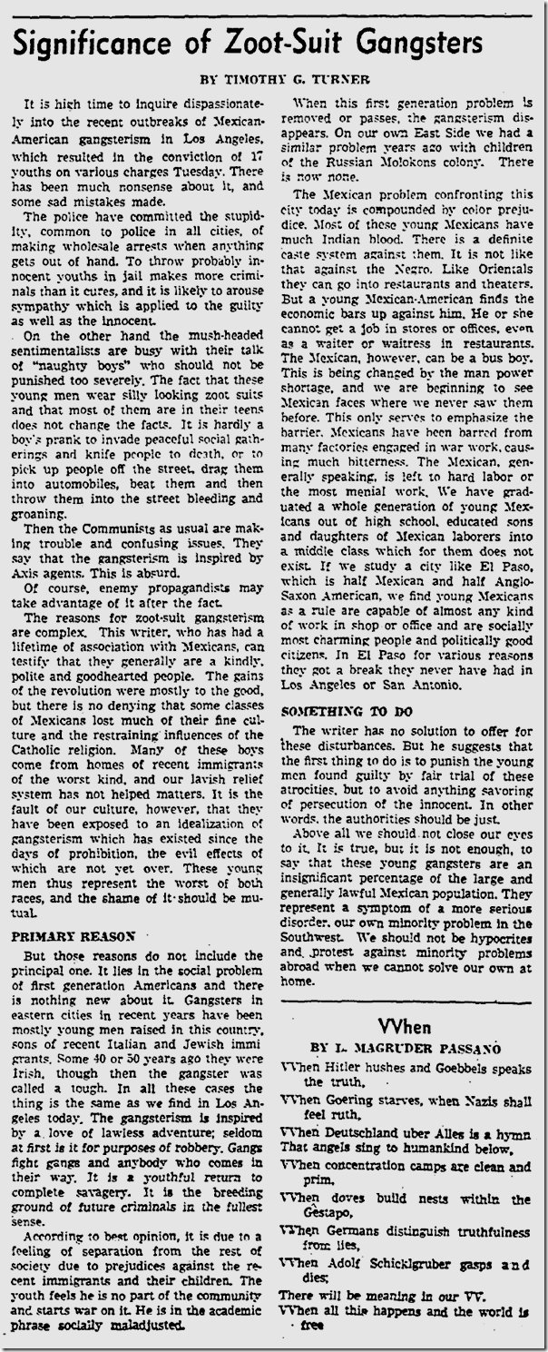 Jan. 14, 1943, Timothy Turner Jan. 14, 1943, Timothy Turner