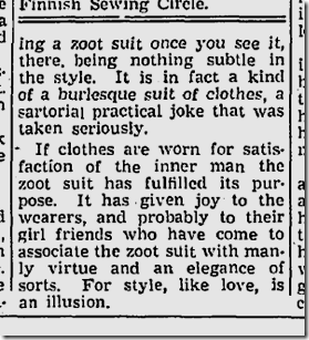 March 22, 1943, Zoot Suits March 22, 1943, Zoot Suits