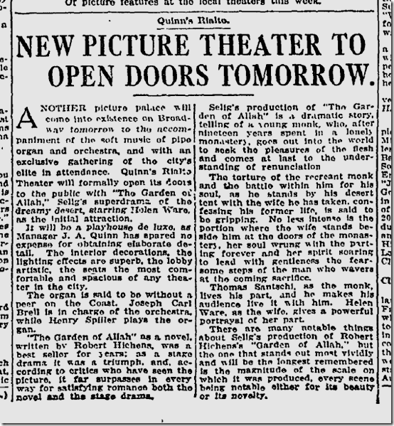 May 20, 1917, Garden of Allah 