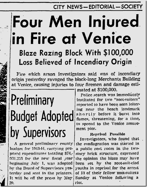 May 12, 1943, Zoot Suits 