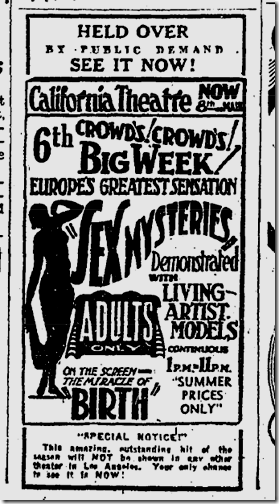 July 24, 1932, Sex Mysteries 