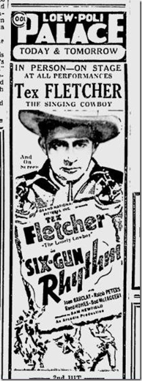 July 21, 1939, Tex Fletcher 