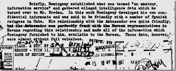 Hemingway FBI file, Page 17