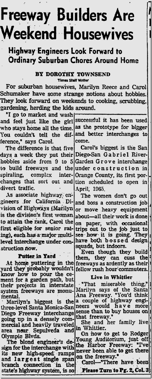 April 6, 1964, Marilyn Reece 