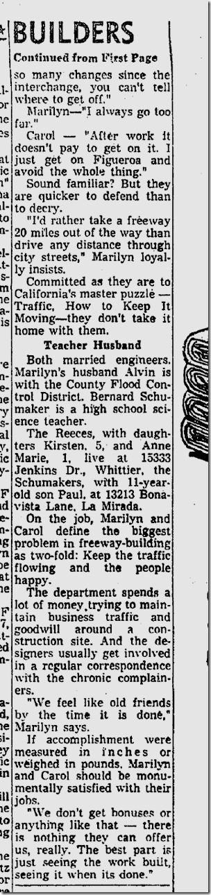 April 6, 1964, Marilyn Reece 