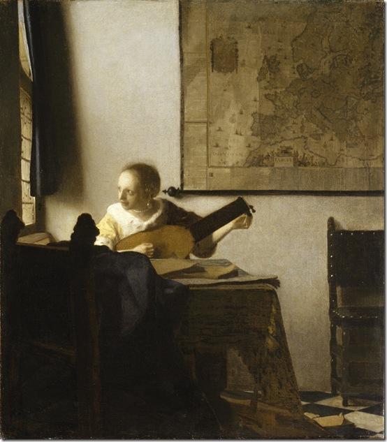 Vermeer "Woman With Lute" 