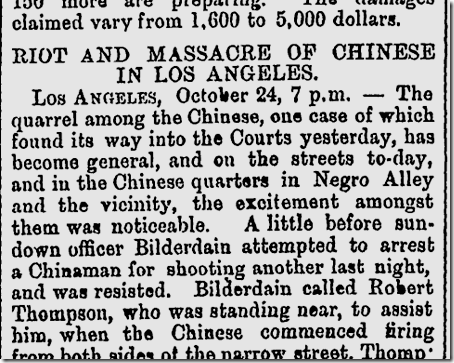 Oct. 24, 1871, Chinese Massacre