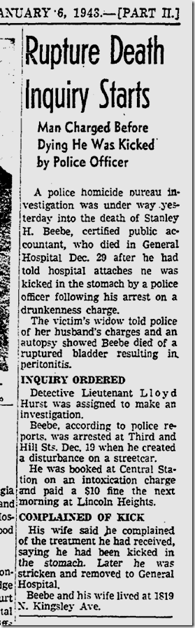 Jan. 6, 1943, Beebe case 