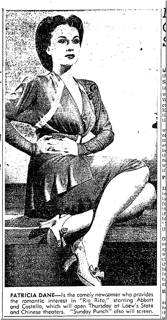 May 19, 1942, Patricia Dane May 19, 1942, Patricia Dane