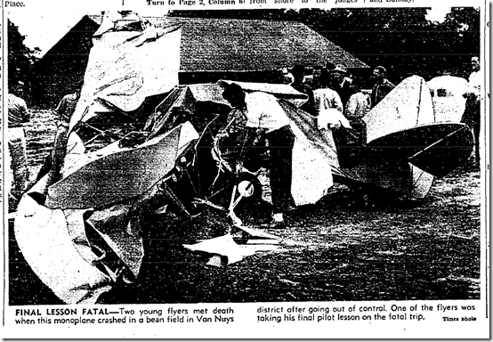 Aug. 11, 1941, Plane Crash 