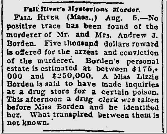 Aug. 6, 1892, Lizzie Border 