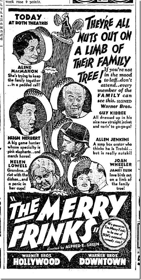 "The Merry Frinks," June 14, 1934