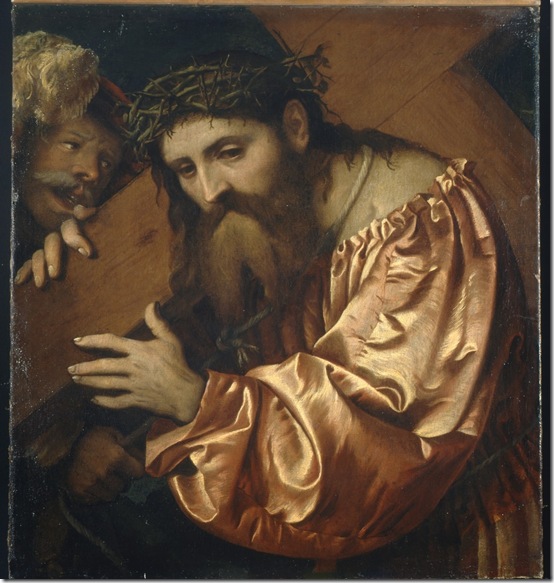 Christ Carrying the Cross Dragged by a Rogue