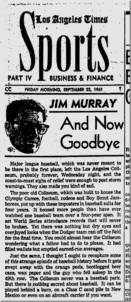 Sept. 22, 1961, Coliseum 