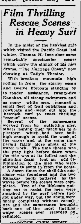 May 25, 1924, Marriage Cheat 