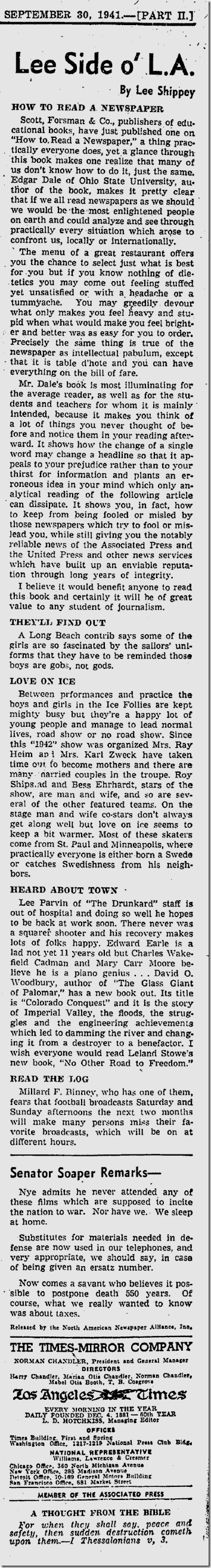 Sept. 30, 1941, Lee Shippey 