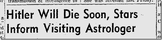 Sept. 9, 1941, Astrology 