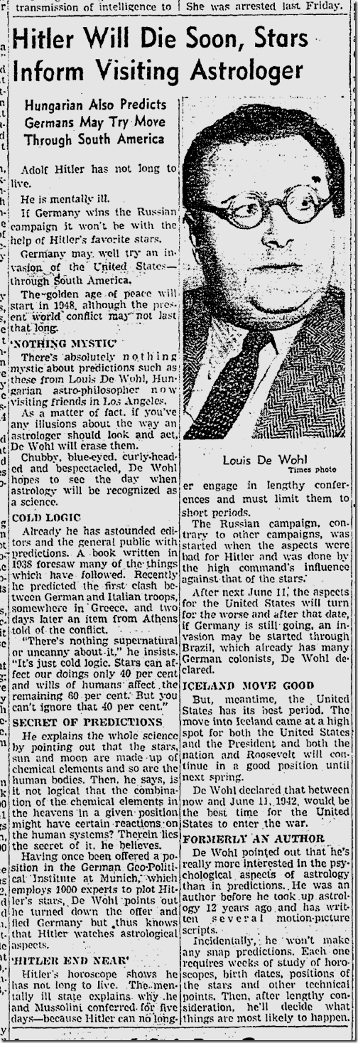 Sept. 9, 1941, Astrology 