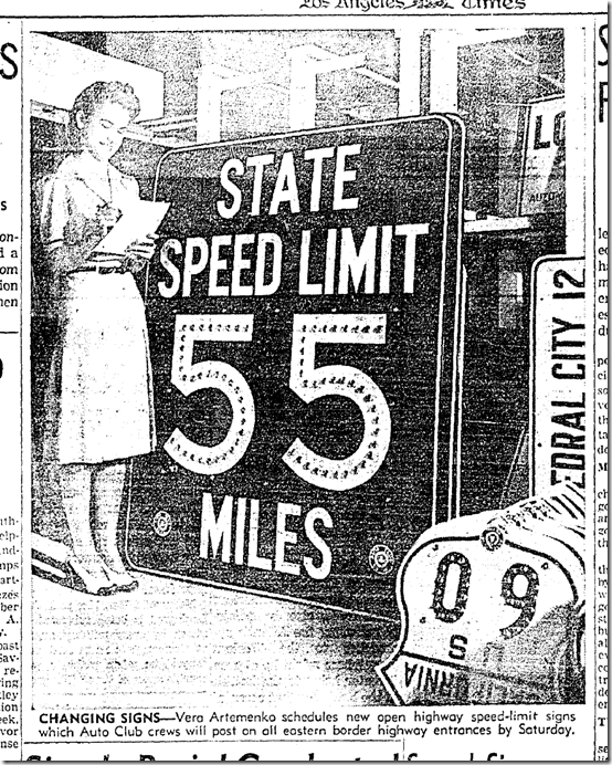 Sept. 10, 1941, Speed Limit 
