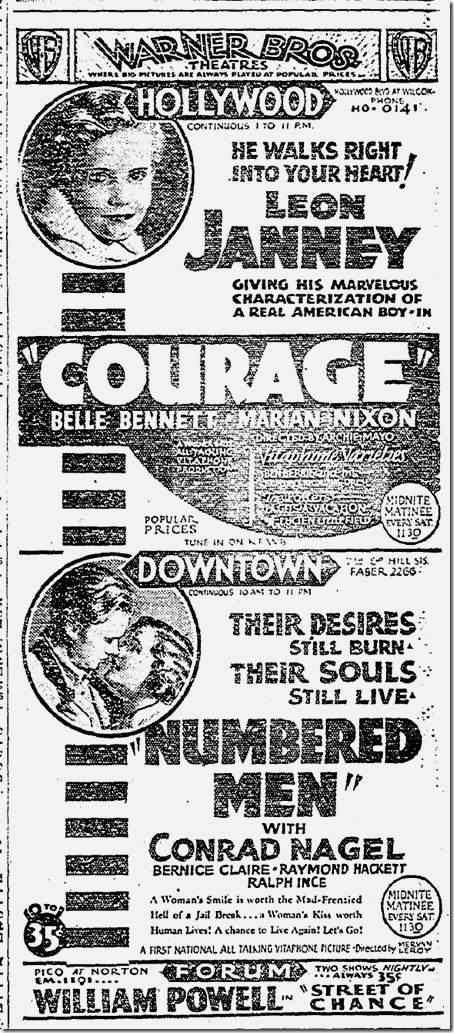 May 13, 1930, Leon Janney 