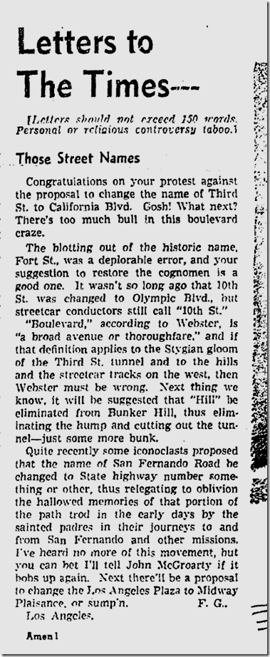 Sept. 15, 1941, Street Names 