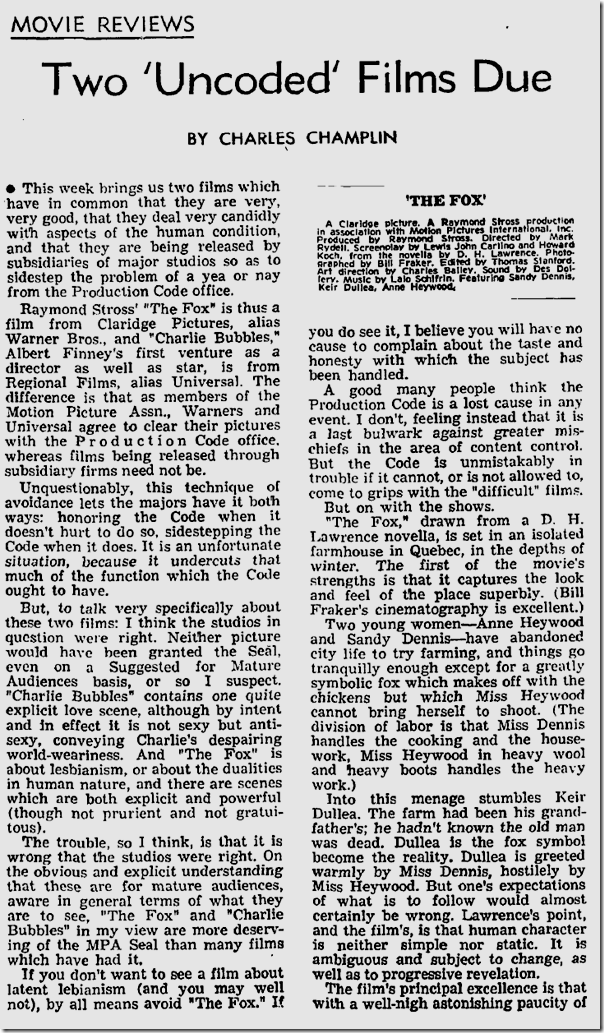 Feb. 11, 1968, The Fox 