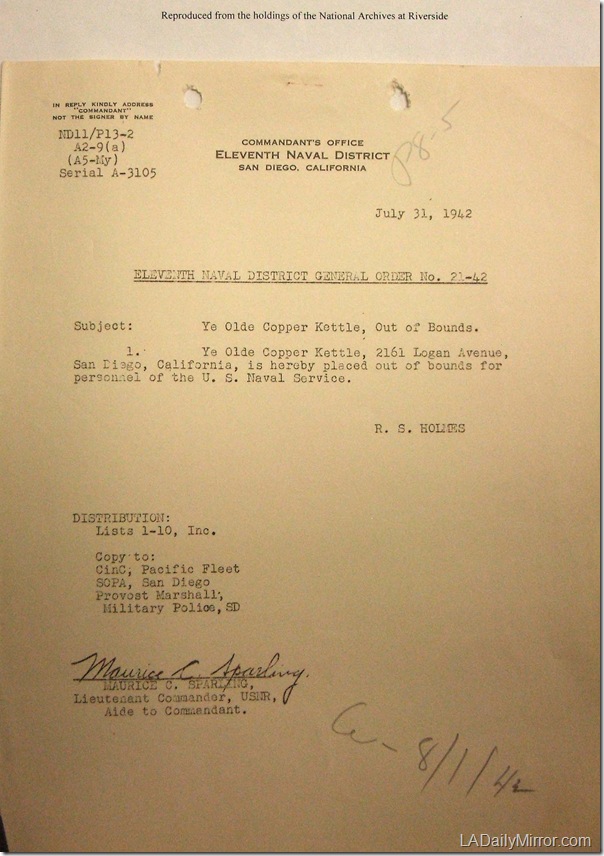 July 31, 1941, Copper Kettle July 31, 1941, Copper Kettle