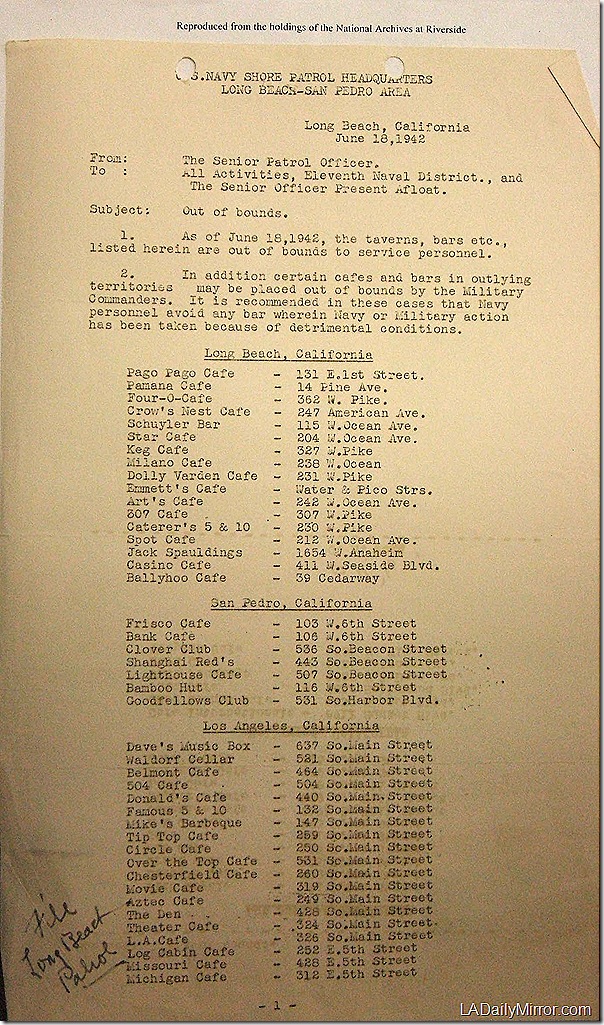 June 18 1942, Out of Bounds June 18 1942, Out of Bounds