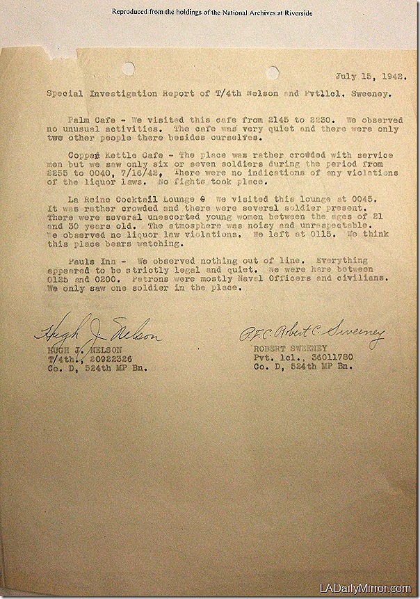 July 15, 1942, Bar Report July 15, 1942, Bar Report